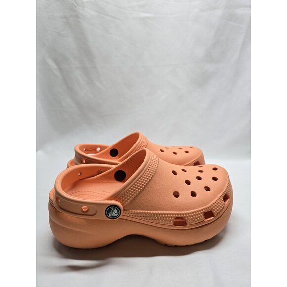 Crocs Women’s Classic Platform Clogs Papaya Color Size 5 - Picture 7 of 7